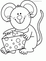 老鼠简笔画[27p]_动物简笔画(涂色图片) - 【宝宝吧】