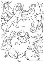 狮子王动画涂色卡[108p]_卡通动漫简笔画(涂色图片)