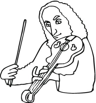 16位世界著名作曲家的肖像简笔画