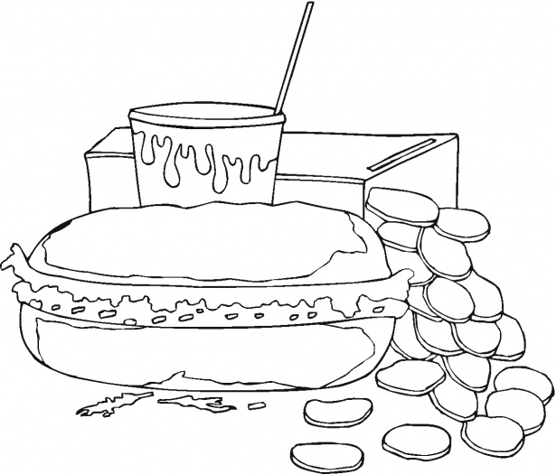 早餐食物简笔画