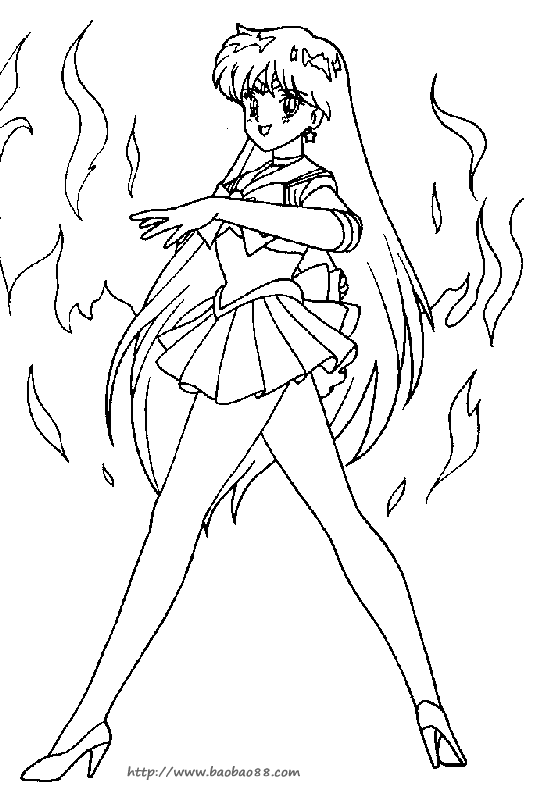 美少女战士涂色图片大全(一)[71p]