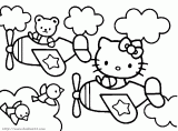 凯蒂(kitty)猫涂色图[37p]_卡通动漫简笔画(涂色图片) - 【宝宝吧】