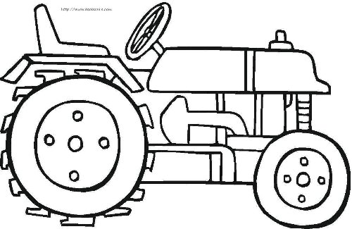工程车简笔画[8p]_交通工具简笔画(涂色图片)