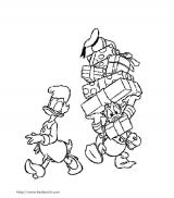 唐老鸭和黛西填色图[15p]_卡通动漫简笔画(涂色图片) - 【宝宝吧】