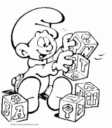 蓝精灵简笔画