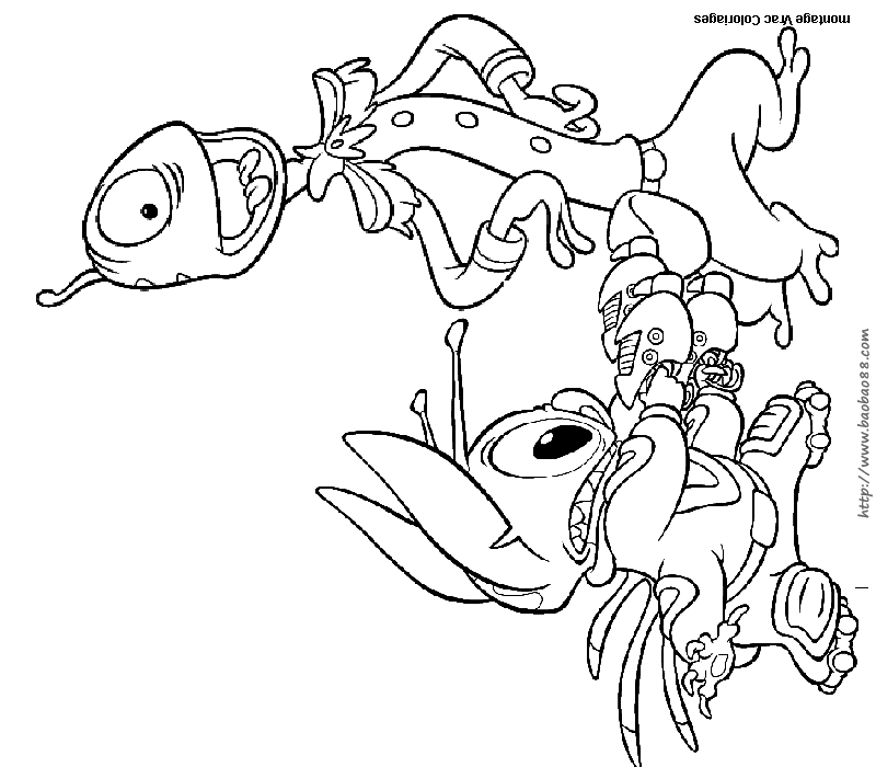 星际宝贝填色图[15p]_卡通动漫简笔画(涂色图片)