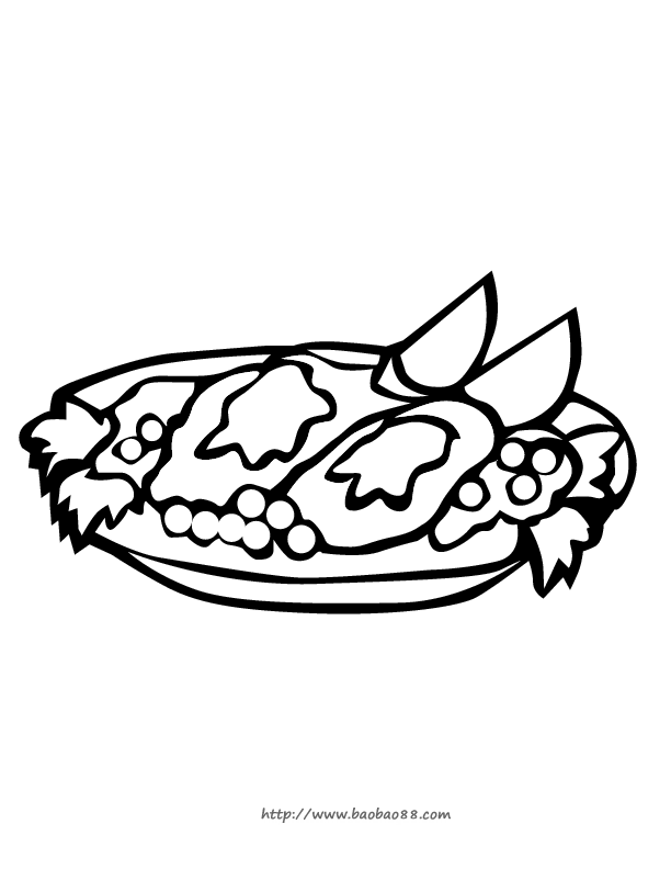 蔬菜简笔画大全[45p]_食物简笔画(涂色图片)