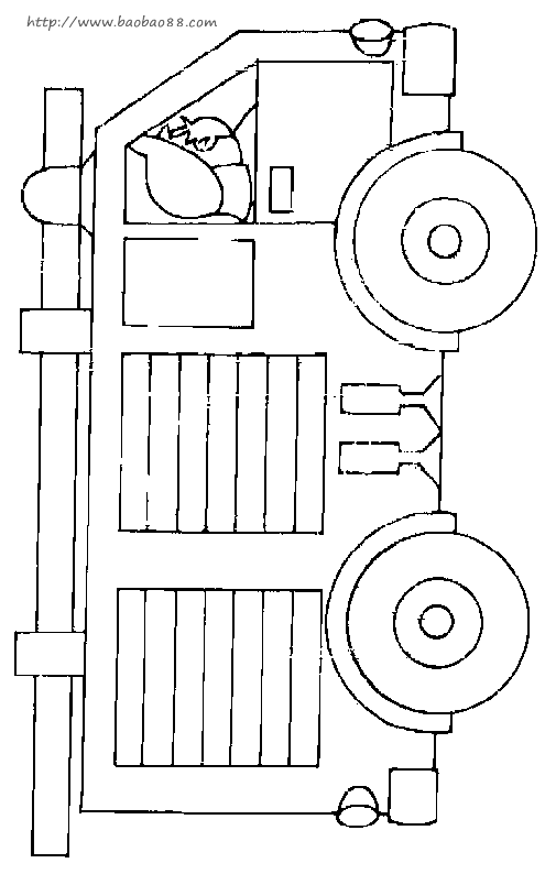 消防车简笔画