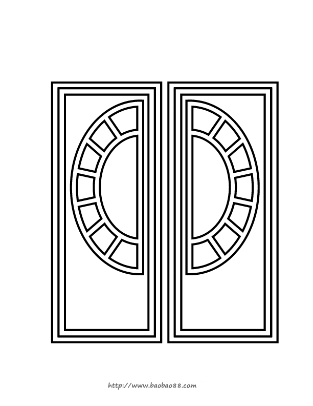 门窗简笔画23