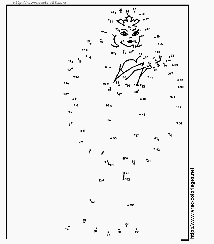 逐点连线学画画[60p]_学习绘画简笔画(涂色图片)