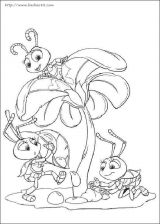 蚂蚁总动员填色图[19p]_卡通动漫简笔画(涂色图片【宝宝吧】