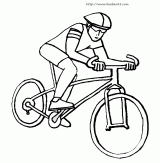 自行车赛车简笔画