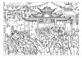 中国传统新年填色图6