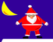 santa with sleigh and reindeer  [Ӣ]